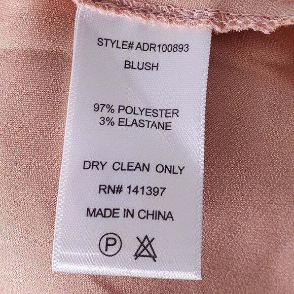 ASTR Gaia Nude Satin Slip Dress Size Medium - Picture 10 of 10